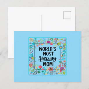 World's Most Amazing Mum  Postcard