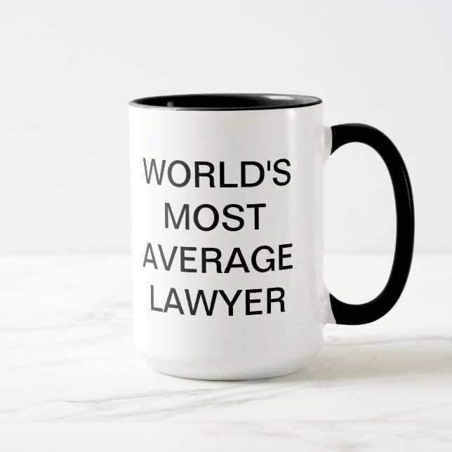 World's Most Average Lawyer Mug (Right)