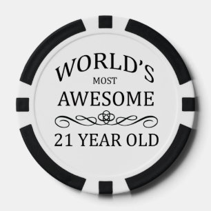 World's Most Awesome 21 Year Old Poker Chips