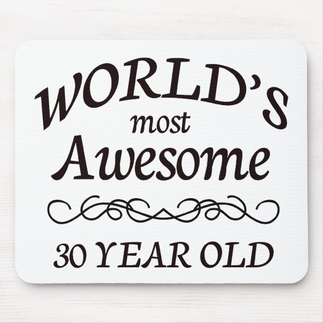 World's Most Awesome 30 Year Old Mouse Pad (Front)