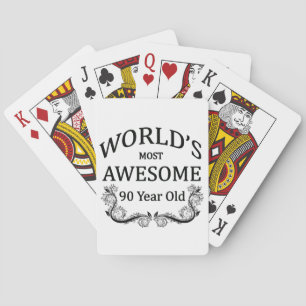 World's Most Awesome 90 Year Old Playing Cards