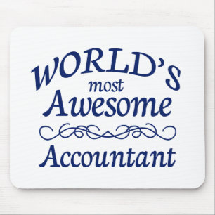 World's Most Awesome Accountant Mouse Pad