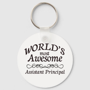 World's Most Awesome Assistant Principal Key Ring