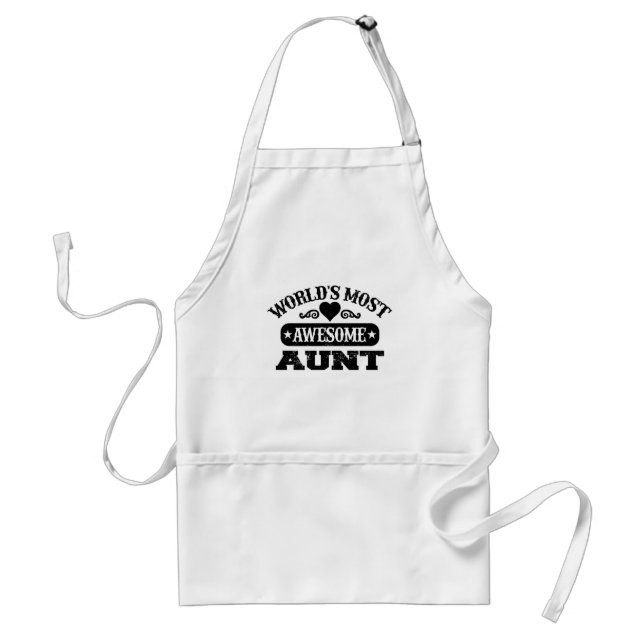 Worlds most awesome aunt standard apron (Front)
