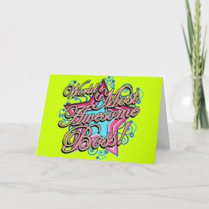 Worlds Most Awesome Boss Card