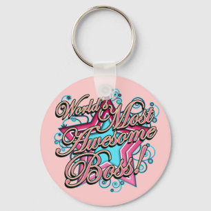 Worlds Most Awesome Boss Key Ring