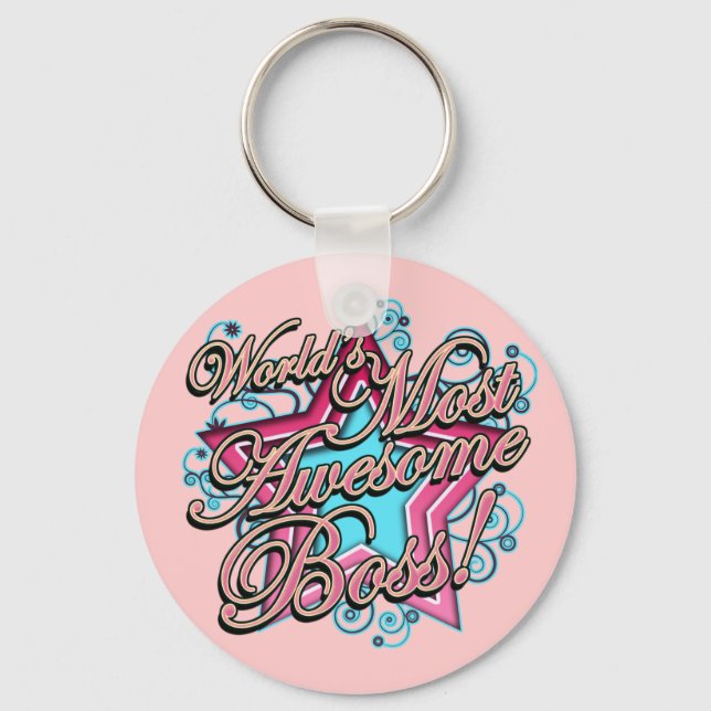 Worlds Most Awesome Boss Key Ring (Front)