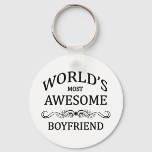 World's Most Awesome Boyfriend Key Ring
