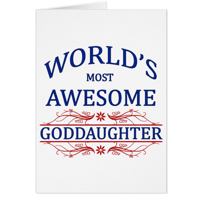 World's Most Awesome Goddaughter (Front)