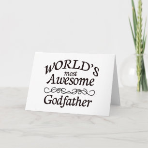World's Most Awesome Godfather Card