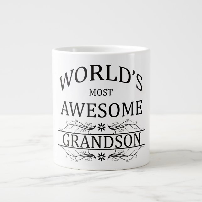 World's Most Awesome Grandson Large Coffee Mug (Front)