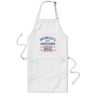 World's Most Awesome Niece Long Apron