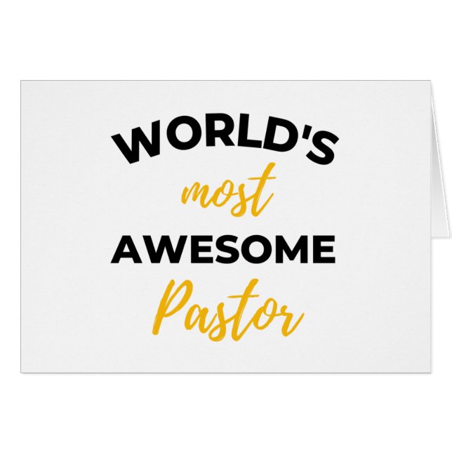 World's Most Awesome Pastor bl (Front Horizontal)