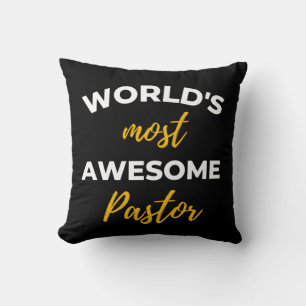 World's Most Awesome Pastor Cushion