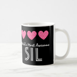 World's Most Awesome SISTER IN LAW Hearts V05 Coffee Mug