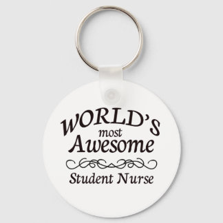 World's Most Awesome Student Nurse Key Ring