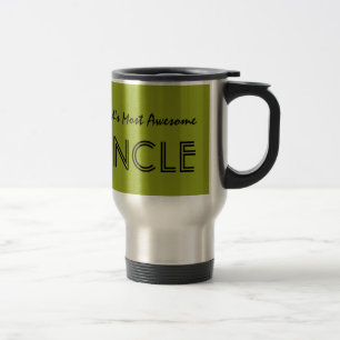 Worlds Most Awesome Uncle Olive Custom Name V02 Travel Mug