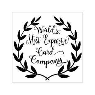 World's Most Expensive Card Comapny  Self-inking Stamp