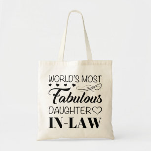 World's Most Fabulous Daughter In Law Tote Bag