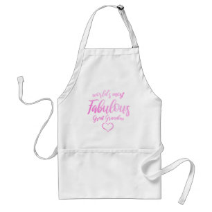 World's Most Fabulous Great Grandma Standard Apron