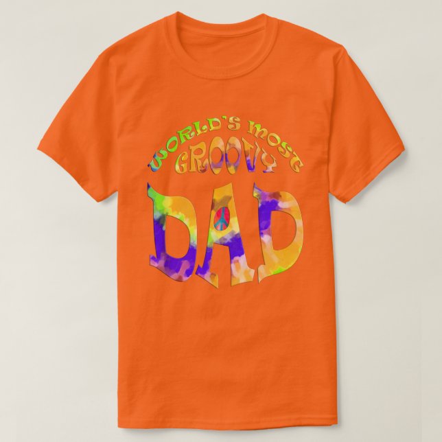 Worlds Most Groovy Dad T-Shirt (Design Front)