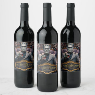 "Worlds Most Interesting Man, Personalised Wine Label