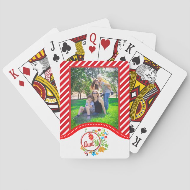 World's Most Wonderful Incredible Fantastic Aunt Playing Cards (Back)