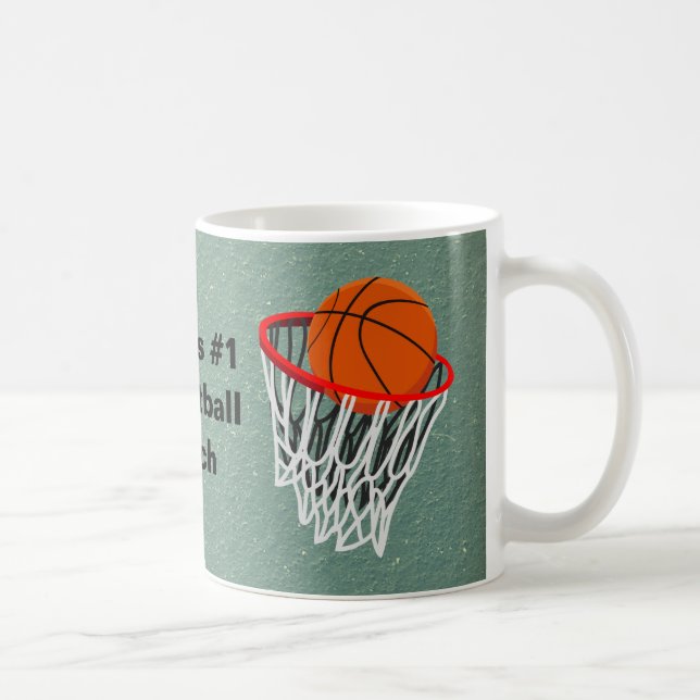 Worlds No 1 Basketball Coach Coffee Mug (Right)