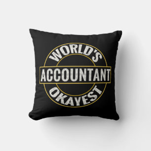 World's Okayest Accountant Cushion
