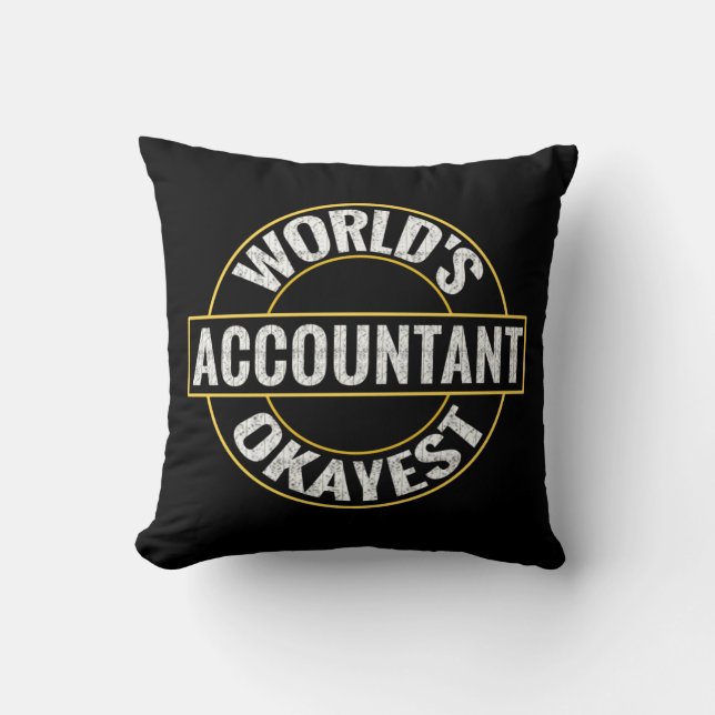 World's Okayest Accountant Cushion (Front)