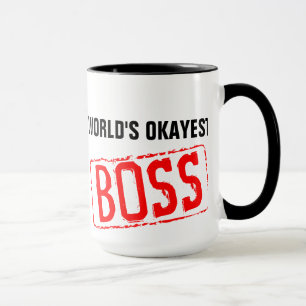 World's Okayest Boss Coffee Mug