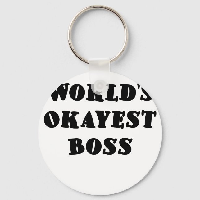 Worlds Okayest Boss Key Ring (Front)