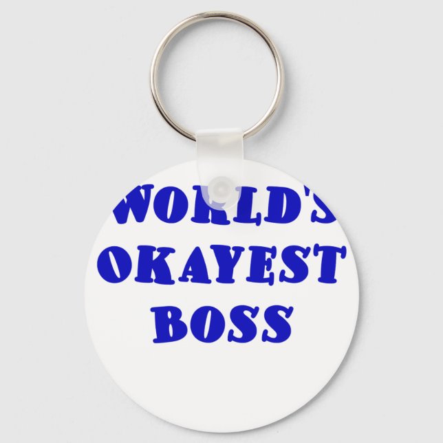 Worlds Okayest Boss Key Ring (Front)