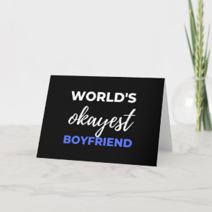 World's Okayest Boyfriend Holiday Card