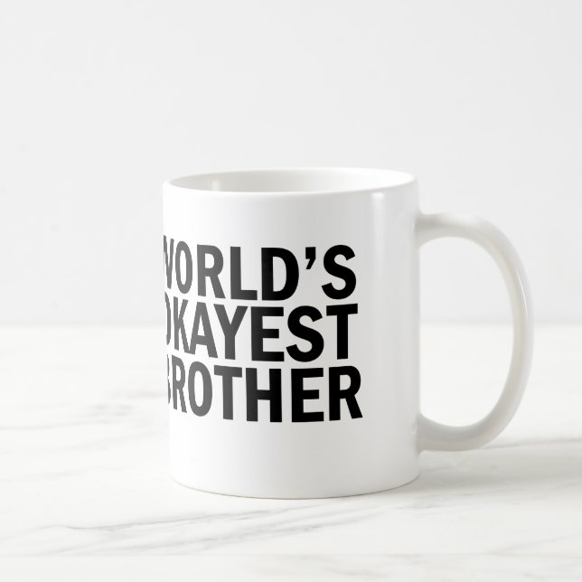 World's Okayest Brother Coffee Mug (Right)