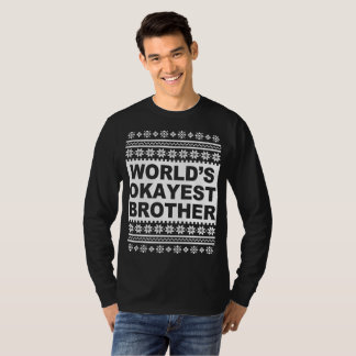 Worlds Okayest Brother Ugly Christmas Sweater