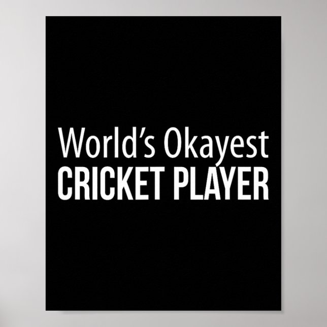 World's Okayest Cricket Player -  Poster (Front)