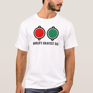 World's Okayest Dad Maritime Navigation Lights T-Shirt