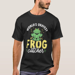Worlds Okayest Frog Catcher Frog Catching Kids 1 T-Shirt