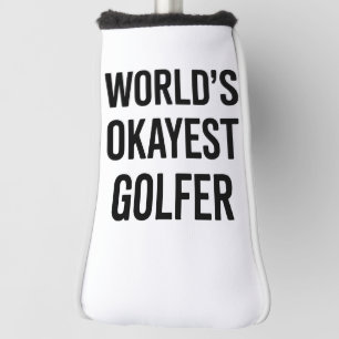 World's Okayest Golfer Dad Father's Day Golfing  Golf Head Cover