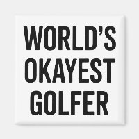World's Okayest Golfer Dad Father's Day Golfing