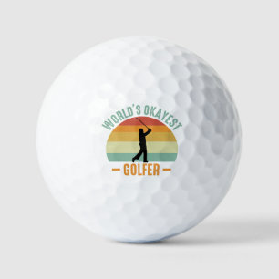 World's Okayest Golfer Golf Balls