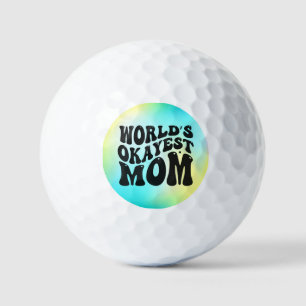 World's Okayest Mum Mother's Day Design-51723 Golf Balls