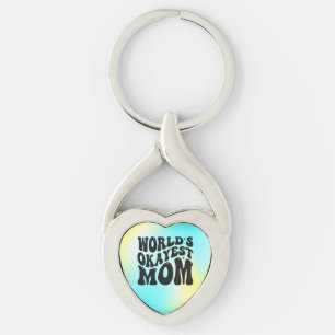 World's Okayest Mum Mother's Day Design-51723 Key Ring