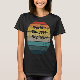World's Okayest Nephew Vintage Sunset 60s 70s T-Shirt