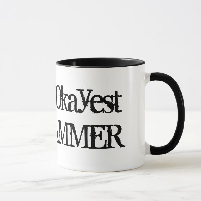 Worlds Okayest Programmer | Funny coffee mug (Right)