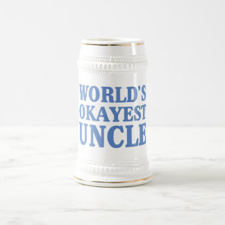 World's Okayest Uncle Beer Stein
