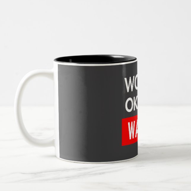 Worlds okayest Walters Two-Tone Coffee Mug (Left)