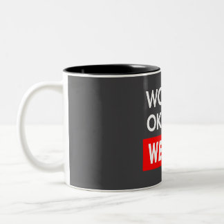 Worlds okayest Weaver Two-Tone Coffee Mug