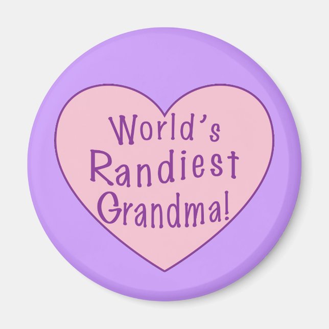 World's Randiest Grandma Magnet (Front)